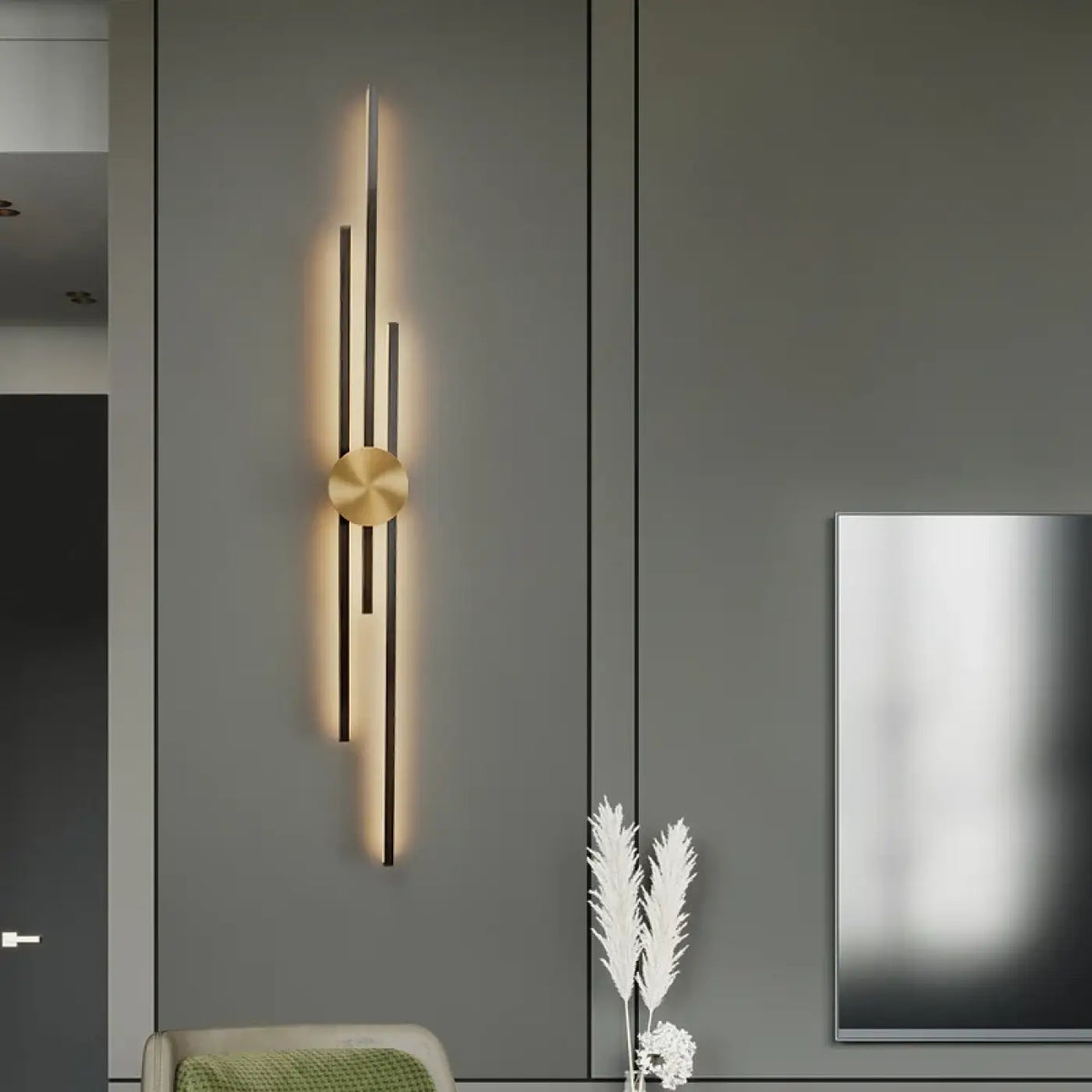 Applique Murale LED LING Doré ou Noir