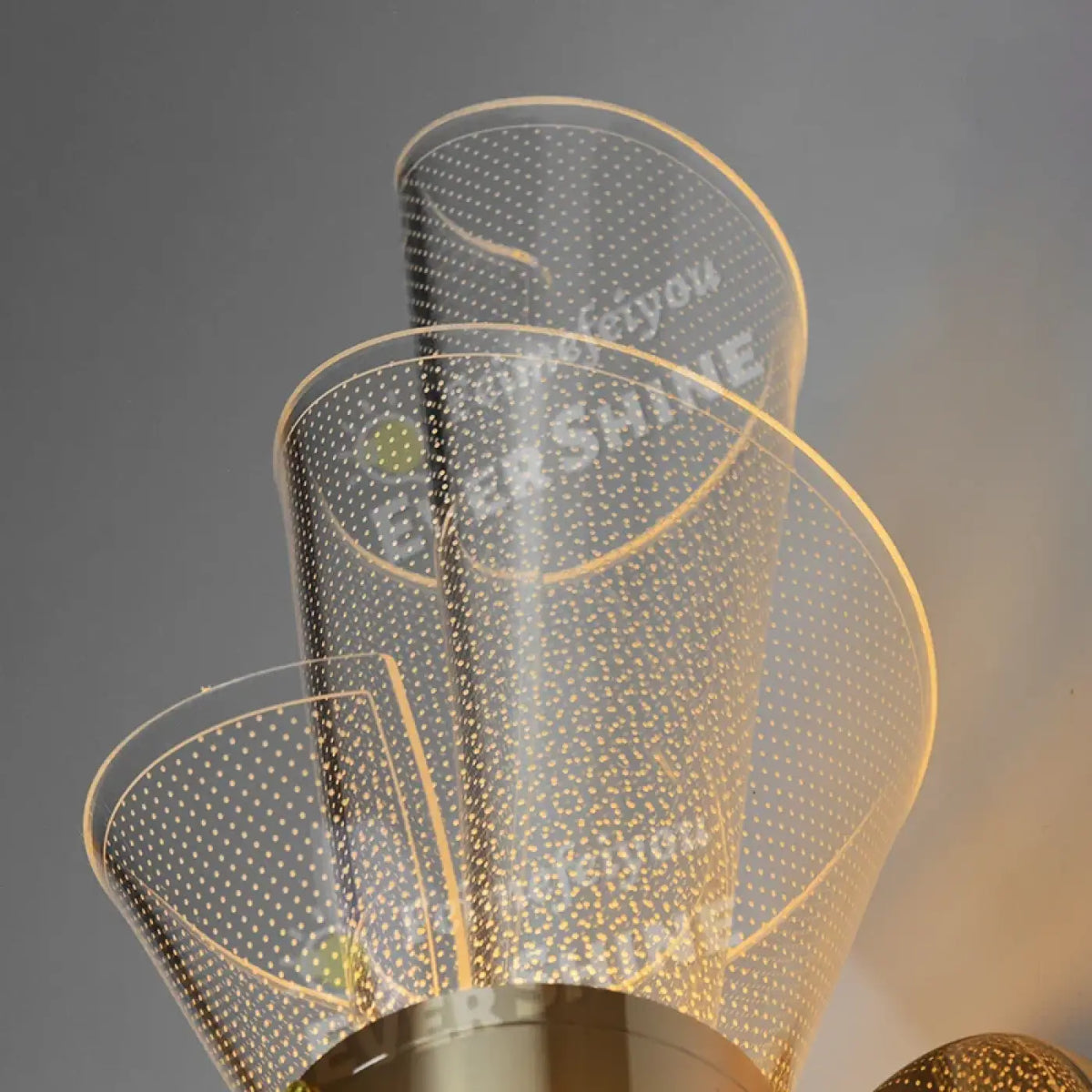 Applique Murale CLARO Dorée Design LED