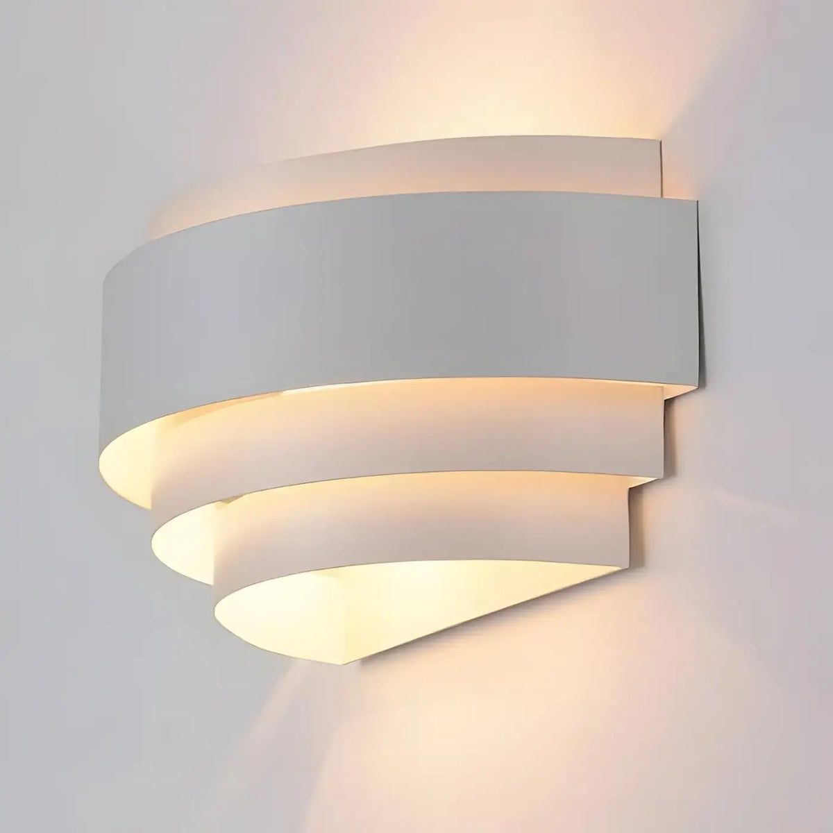 Applique Murale Cylindrique LED SALIRET Blanc/Noir