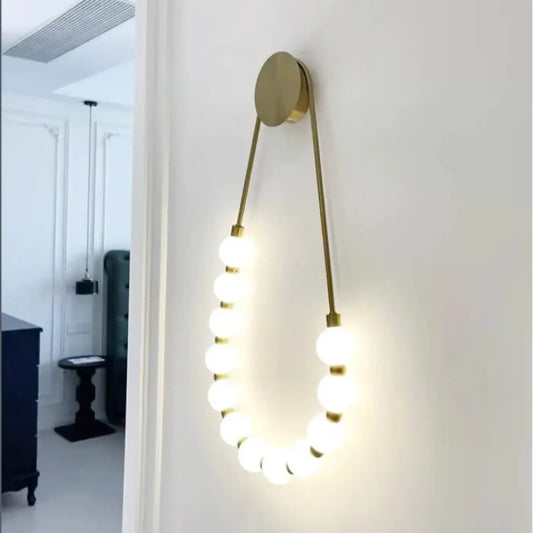 Applique Murale COLLIER Boules LED Design Artistique
