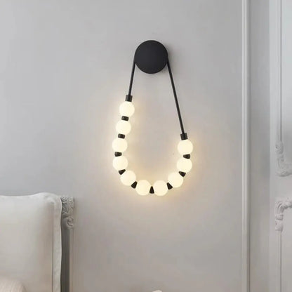 Applique Murale COLLIER Boules LED Design Artistique