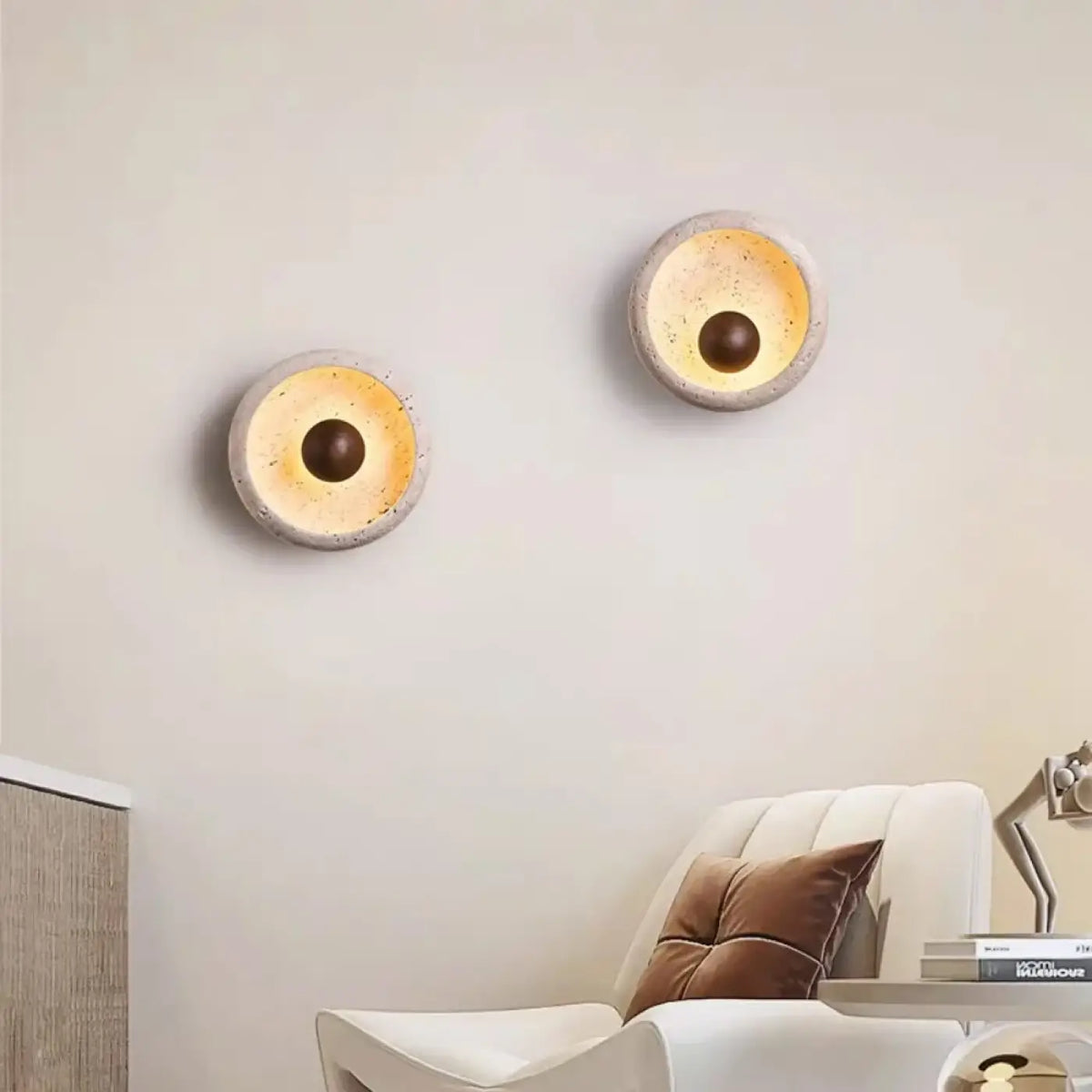 Applique Murale BREMAR : Pierre & Bois Naturels