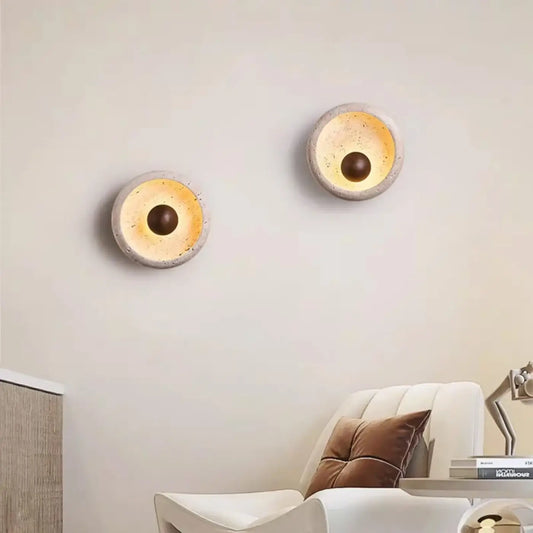 Applique Murale BREMAR : Pierre & Bois Naturels