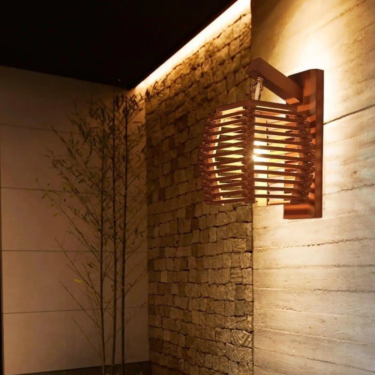 Applique Murale Bambou & Rotin - Lumière Naturelle & Cosy