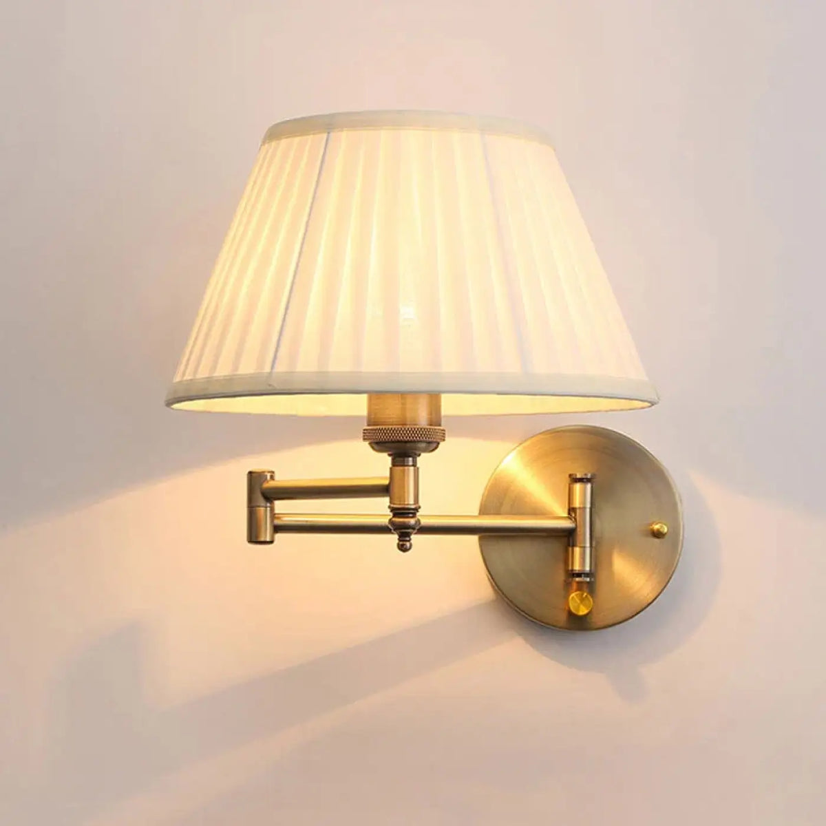 Applique Murale TARU Dorée Blanc Métal LED