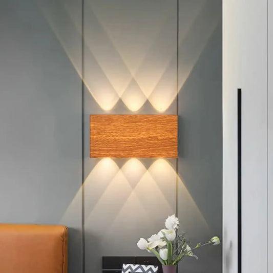 Applique Murale MULED Bois LED Design Moderne