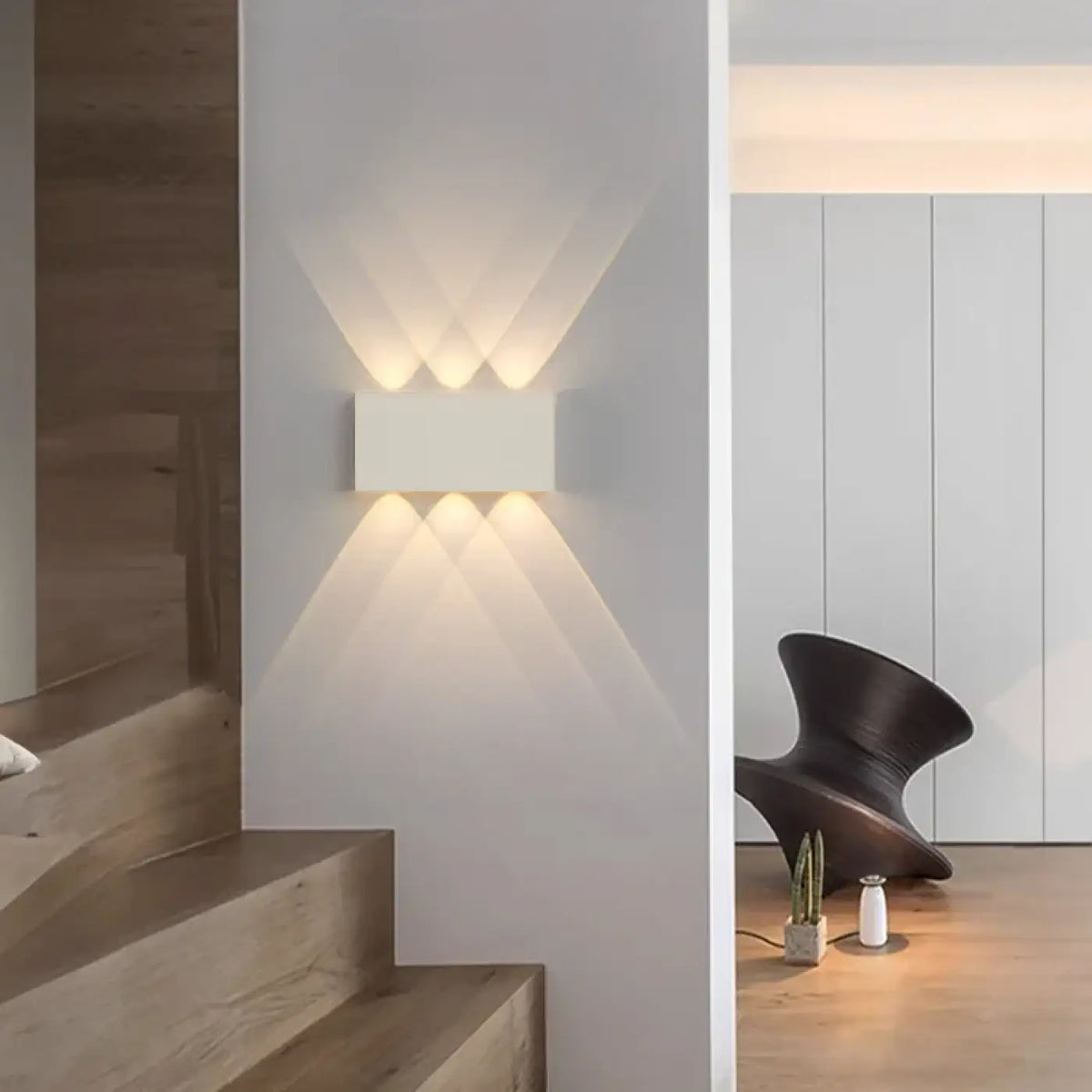 Applique Murale MULED Bois LED Design Moderne