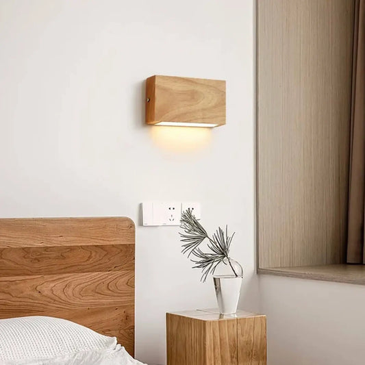 Applique Murale OIS Bois Rectangulaire Douceur Lumineuse