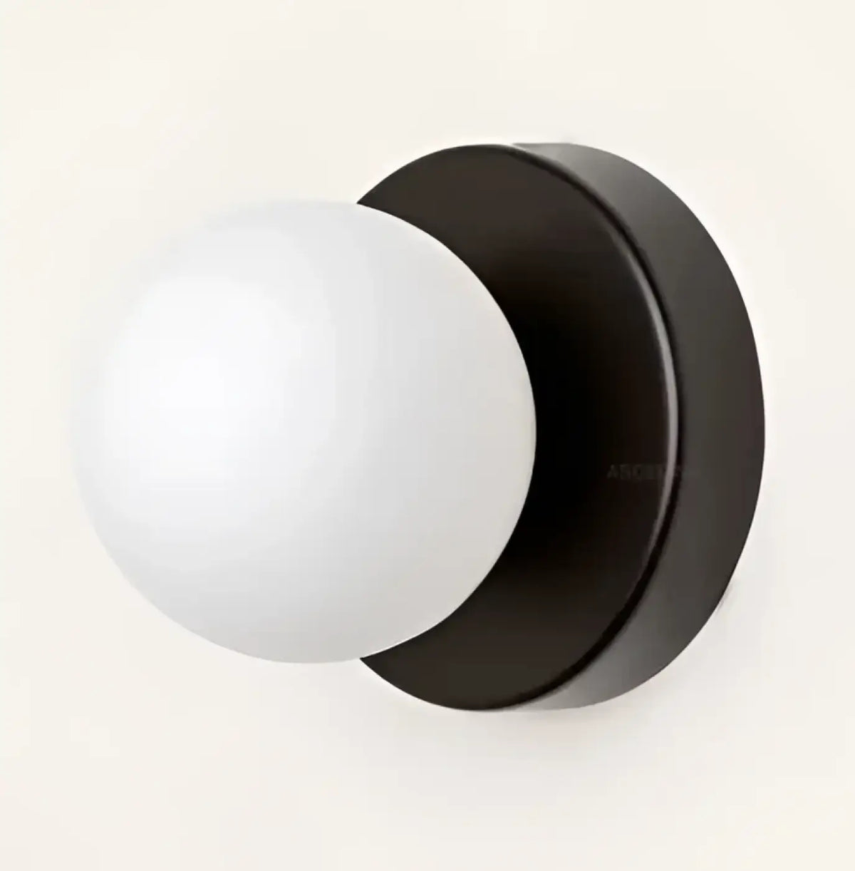 Applique Murale COLOY : Sphère Blanche & Support Coloré