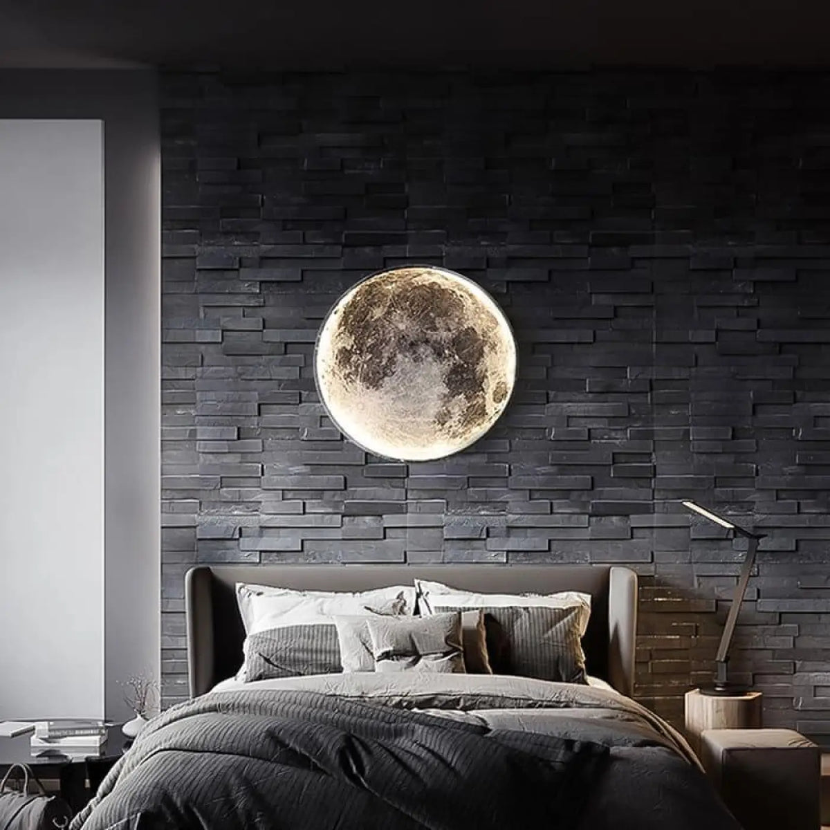 Applique Murale LUN Demi-Lune Moderne