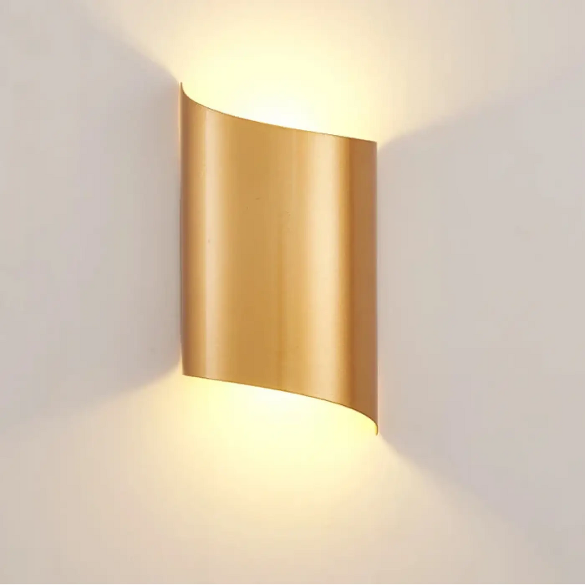 Applique Murale LONSARA Dorée Design Japonais LED