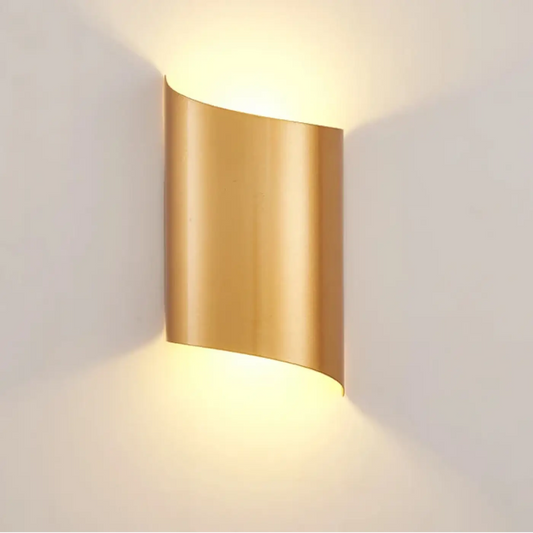 Applique Murale LONSARA Dorée Design Japonais LED