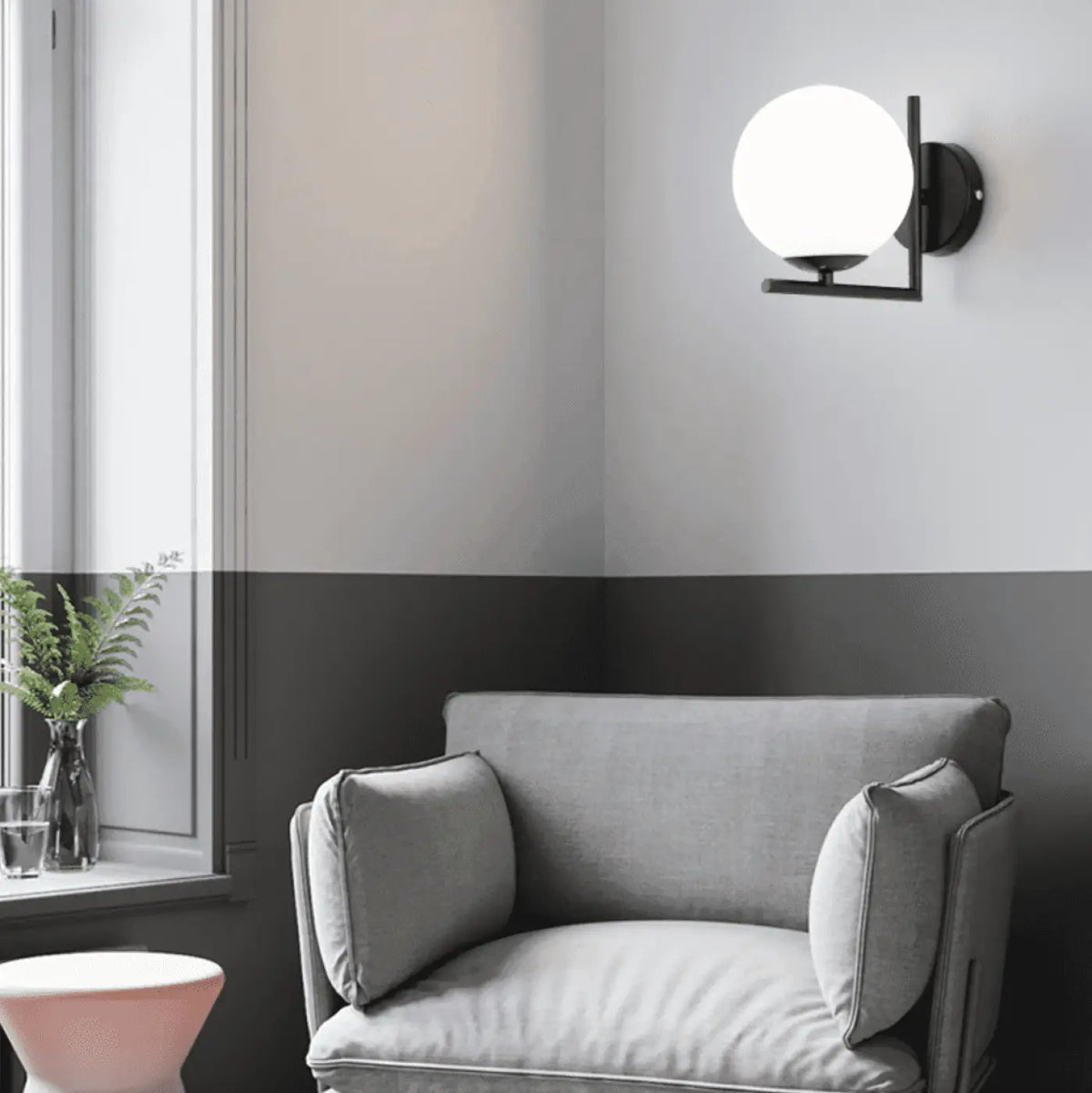 Applique Murale LED Design Doré ou Noir