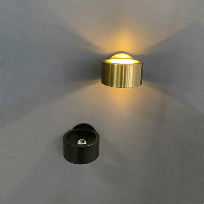 Applique Murale GIE LED Aluminium Doré/Noir