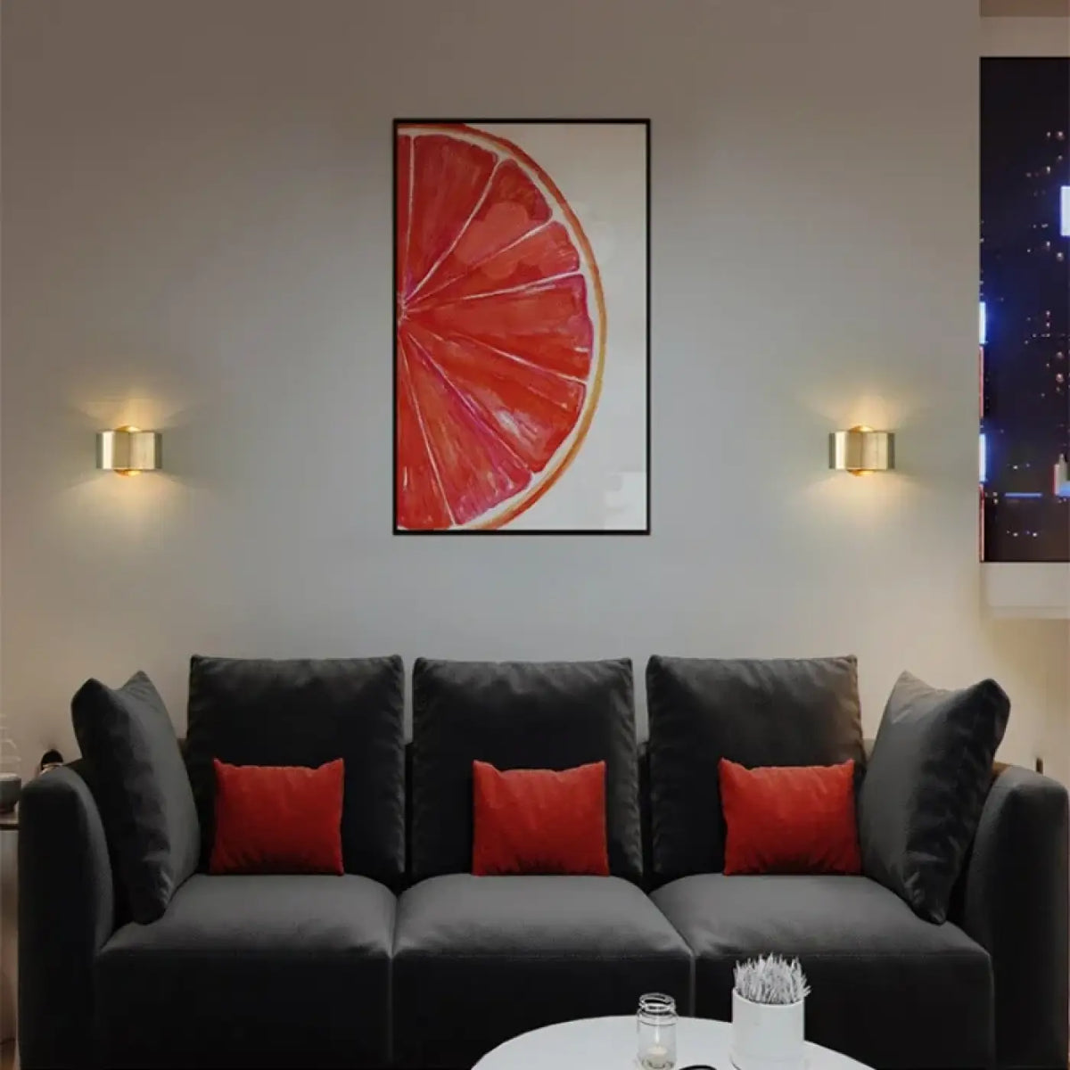 Applique Murale GIE LED Aluminium Doré/Noir