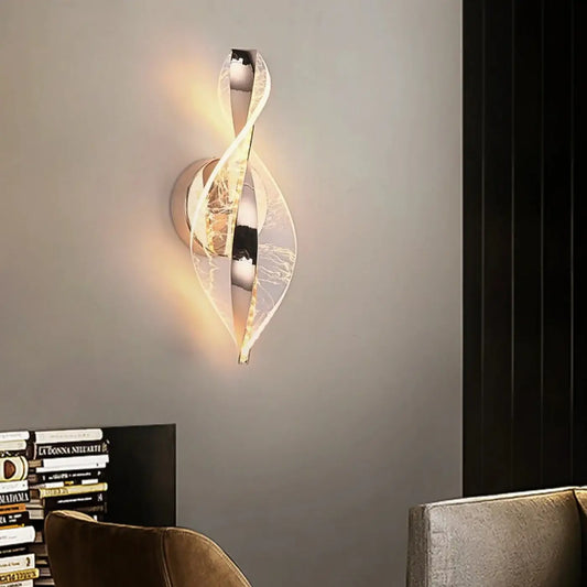 Applique Murale PHAR Dorée Design Goutte d'Eau LED