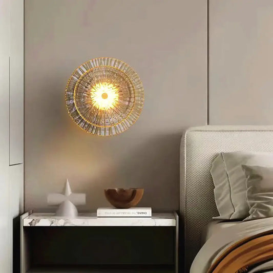 Applique Murale ROVE Dorée Verre Douceur Lumineuse