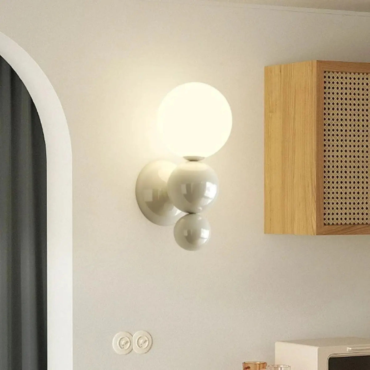 Applique Murale PERLOTE Blanc LED Design Moderne