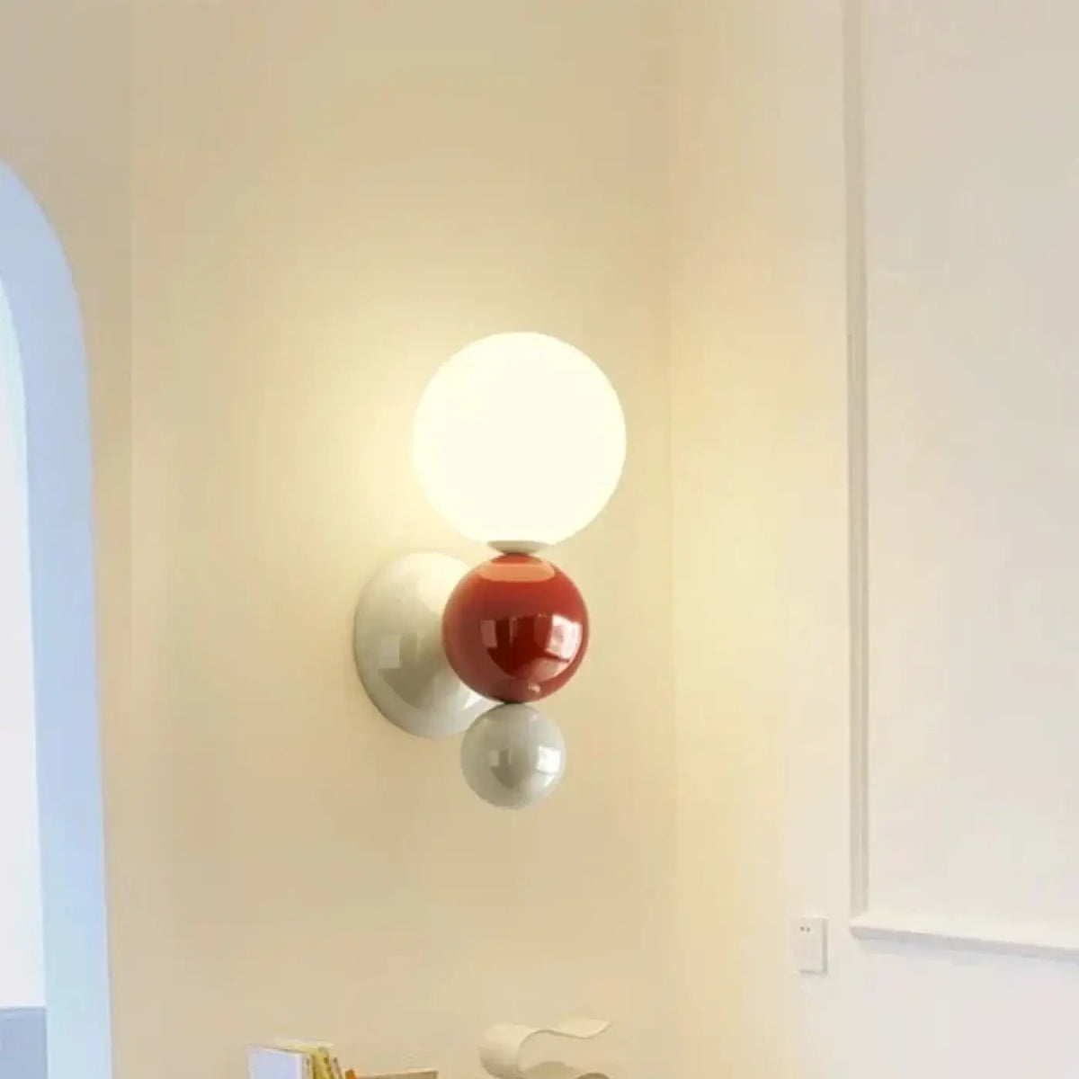 Applique Murale PERLOTE Blanc LED Design Moderne