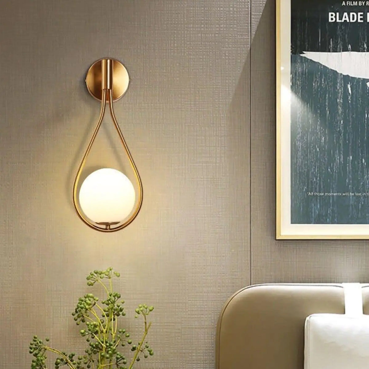 Applique Murale ESTER Goutte d'Eau LED Design Aluminium