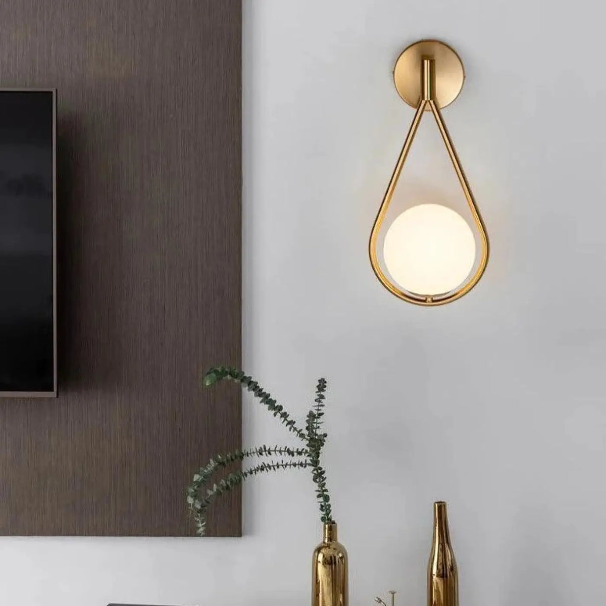 Applique Murale ESTER Goutte d'Eau LED Design Aluminium