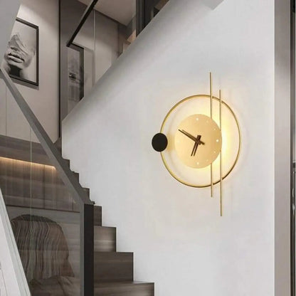 Applique Murale Horloge Design Lumineuse