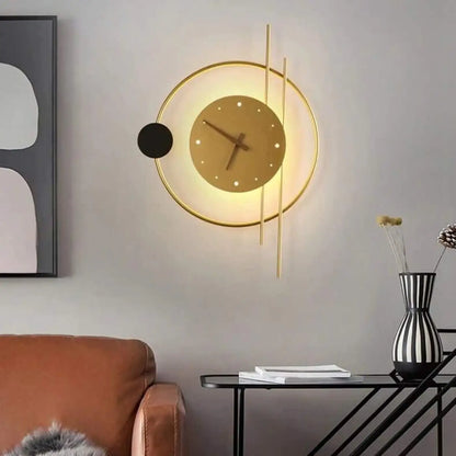 Applique Murale Horloge Design Lumineuse