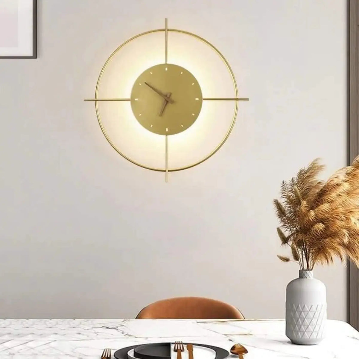 Applique Murale Horloge Design Lumineuse