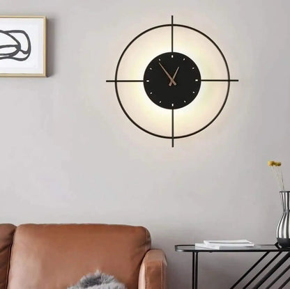 Applique Murale Horloge Design Lumineuse