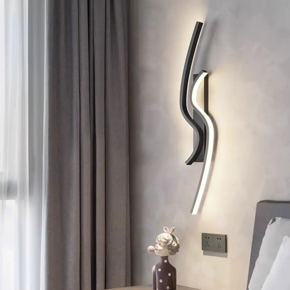 Applique Murale LED BEVA Design Vague Moderne
