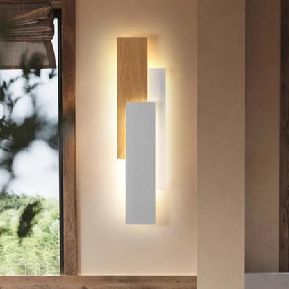 Applique Murale Bois & Métal DURINET Minimaliste LED