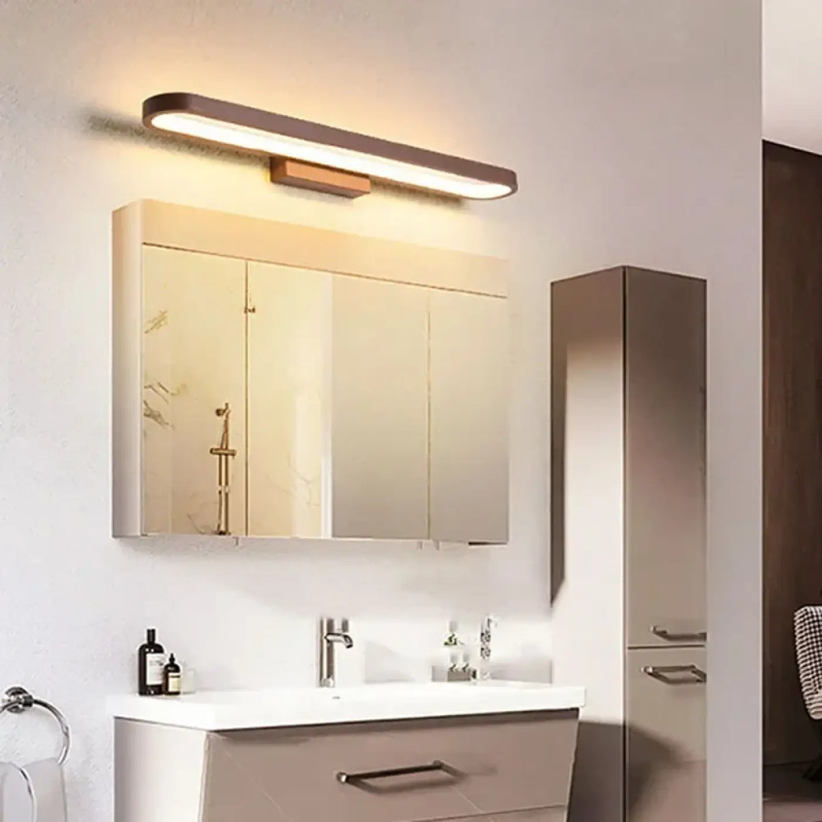 Applique Murale ARRON Marron Chocolat LED
