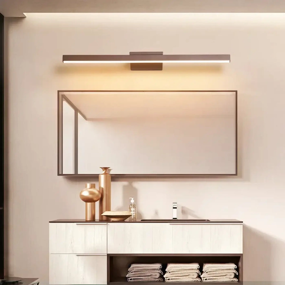 Applique Murale ARRON Marron Chocolat LED