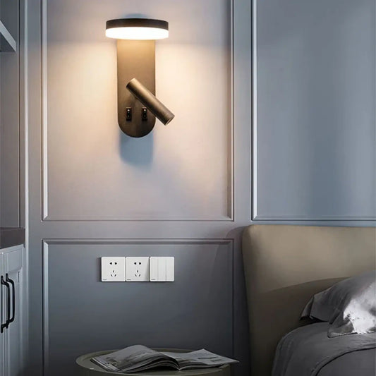 Applique Murale LED RAMUL : Design Moderne avec Liseuse Intégrée