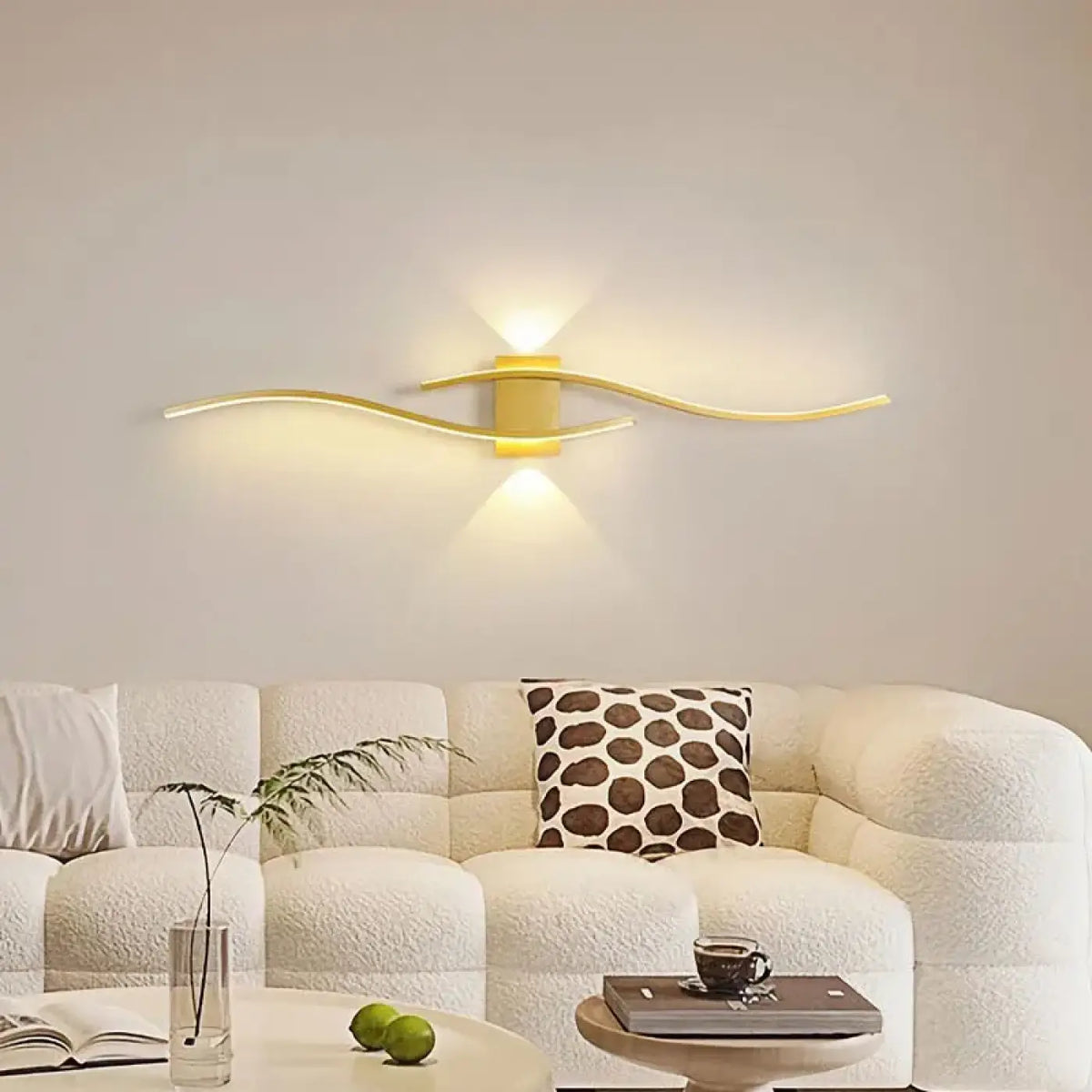 Applique Murale LED Dorée RAHOLY Design Moderne