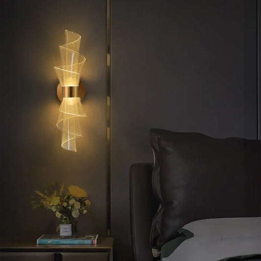 Applique Murale CLARO Dorée Design LED