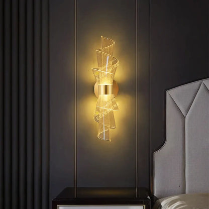 Applique Murale CLARO Dorée Design LED