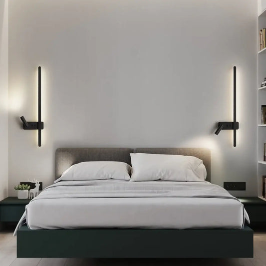 Applique Murale LED MINILE Métal Noir Minimaliste
