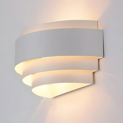 Applique Murale Cylindrique LED SALIRET Blanc/Noir