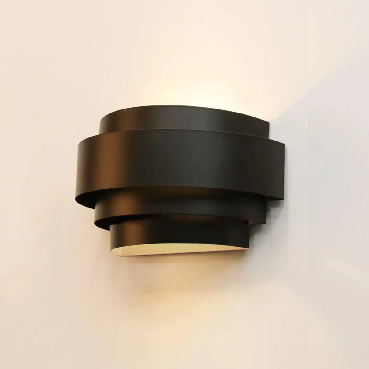 Applique Murale Cylindrique LED SALIRET Blanc/Noir