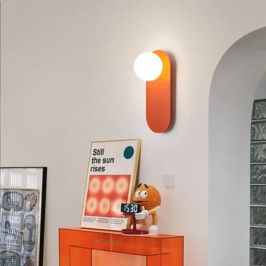 Applique Murale LED "RANGE" Design Métal & Verre
