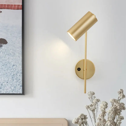 Applique Murale LED Pivotante PITON Laiton