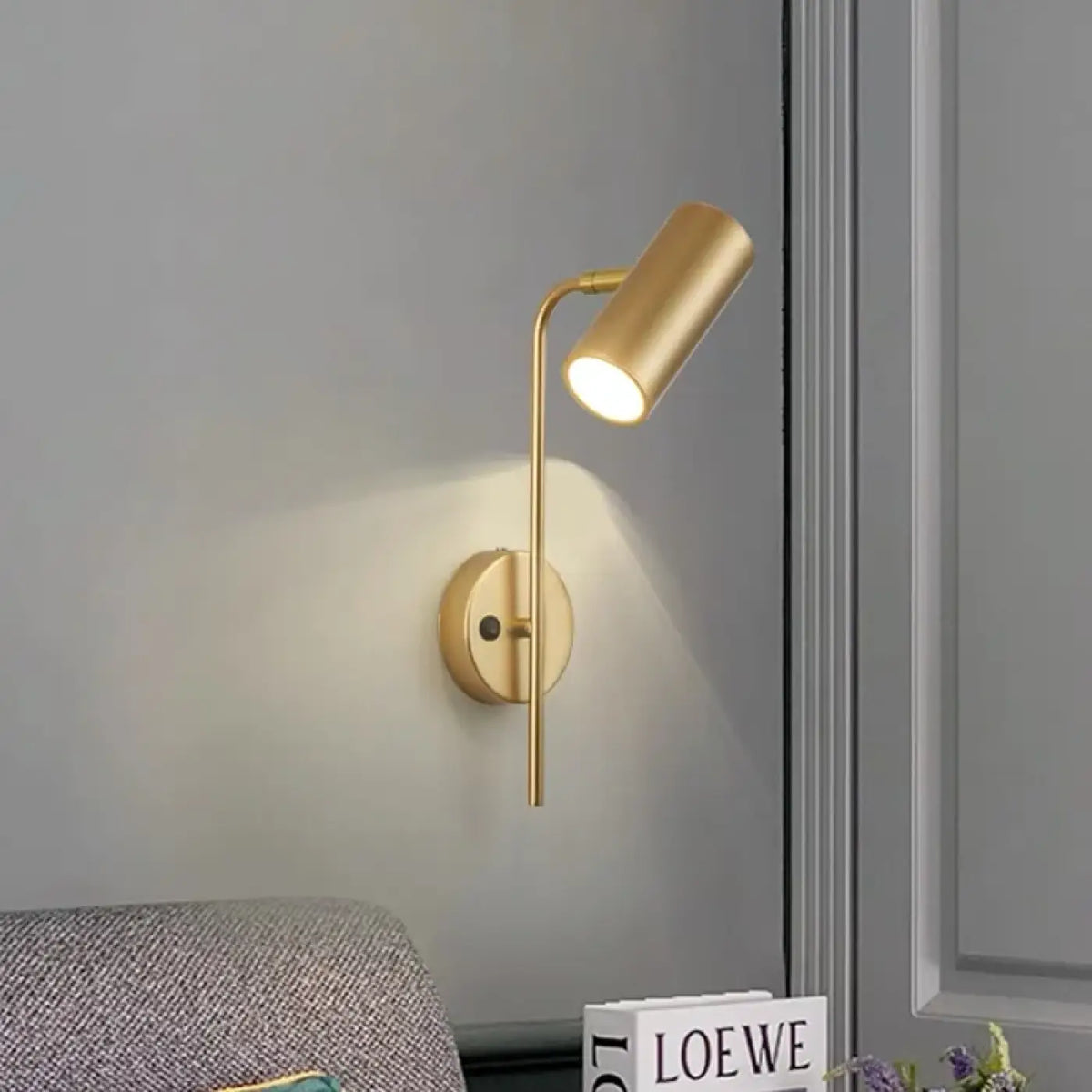 Applique Murale LED Pivotante PITON Laiton
