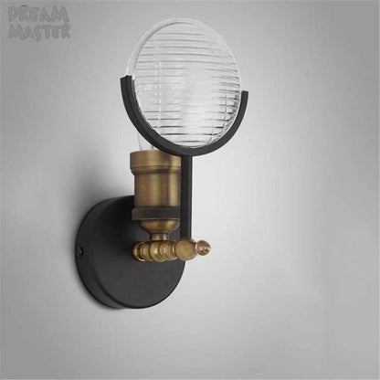 Applique Murale LOFT Noir Mat Style Industriel Vintage LED