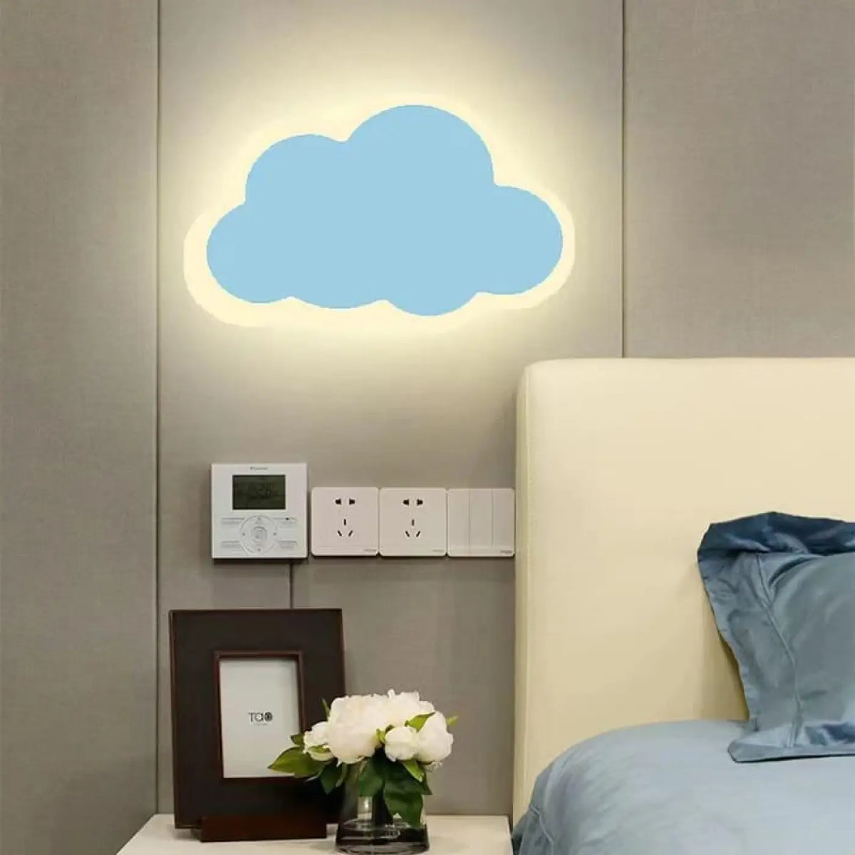 Applique Murale Bébé Nuage LED Douce