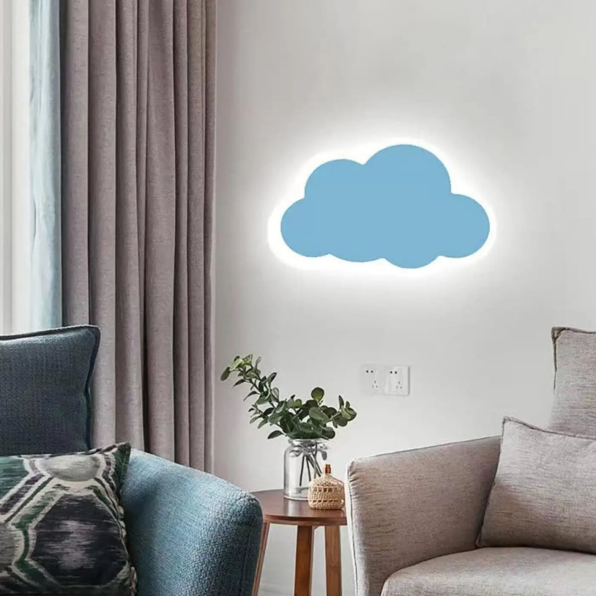 Applique Murale Bébé Nuage LED Douce