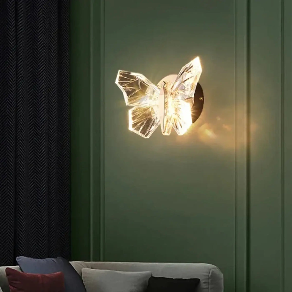 Applique Murale Papillon Cristal Design