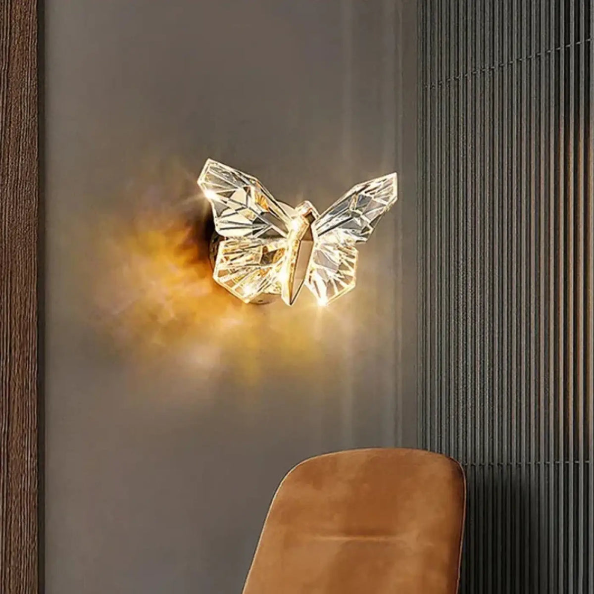 Applique Murale Papillon Cristal Design