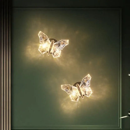 Applique Murale Papillon Cristal Design