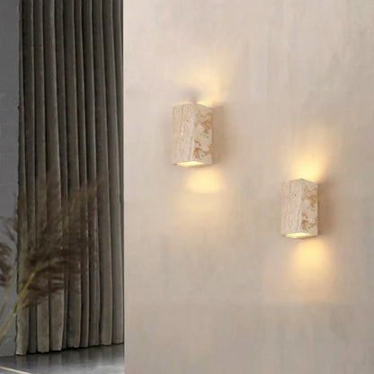 Applique Murale SQUARE Travertin Minimaliste